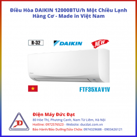 Điều hòa Daikin 12000BTU 1 chiều FTF35XAV1V Điều hòa Daikin 12000BTU 1 chiều FTF35XAV1V